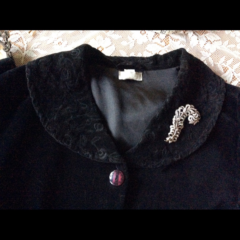 Vintage Kenneth Jay Lane Feather Rhinestone Brooch